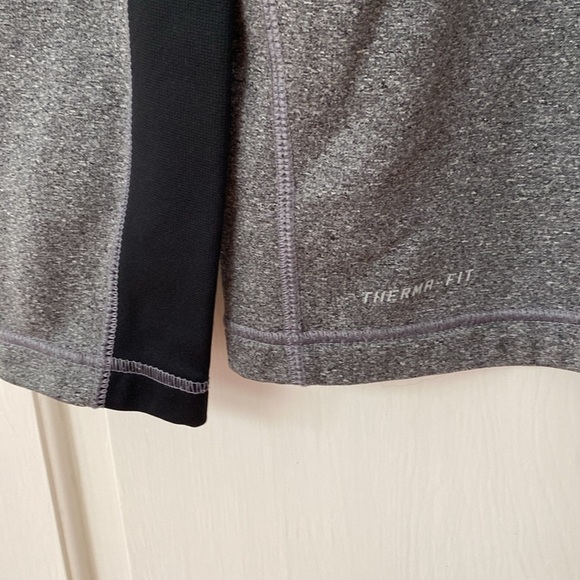Nike Golf Thermafit Gray Grey Black Swoosh Pullover Jacket Sweatshirt Size XL - Picture 3 of 8